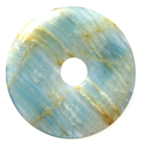 Donut aragonit calcit - blau, 30