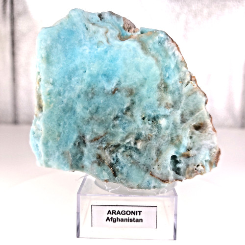 Blauer aragonit stufe - aragonit,