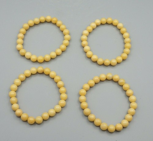 Armband aragonit gelb 8 mm - armband, ca.