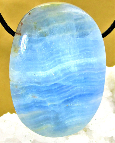 Aragonit blau natur - blau, xl