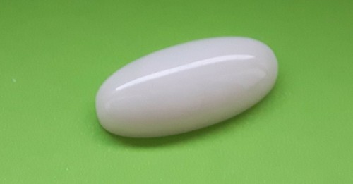 Aragonit schneeweiß oval - , 25