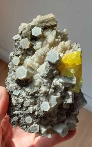 Schwefel aragonit - aragonit, 2
